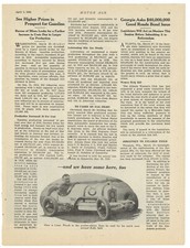 1920 Motor Age Article: Gas, Kerosene, & Oil Prices and USA Output, Mexico #s