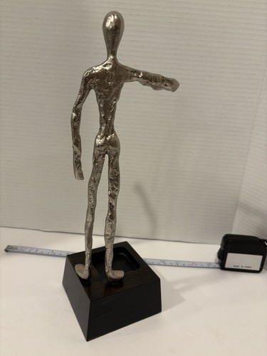 Uttermost Abstract Statue Silver Naked Person Arm Out19531 Art Sculpture Trinket - Picture 5 of 8