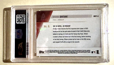 2019 Topps Now - Moments of the Year Shohei Ohtani #MOY-6 /431 for