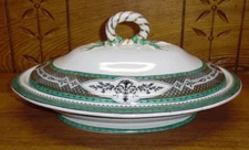Antique W.T. Copeland Porcelain Oval Covered Vegetable Tureen - Venetia - CHIPS