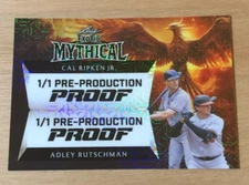 2024 Leaf Exotic ⚾ CAL Ripken Jr ADLEY Rutschman Mojo PHOENIX #1/1 Orioles