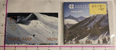 1998/99 COPPER MT SKI RESORT TRAIL MAP & A 19/20 TM TOO  EX+ MINT CONDITION.