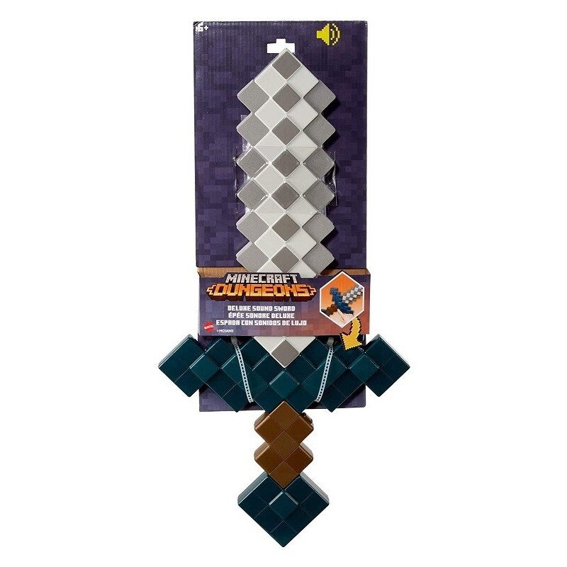 Minecraft Schwert Mit Licht Und Sound Minecraft Dungeons Deluxe Sound Schwert Sword [mit Soundfunktion] GNM45
