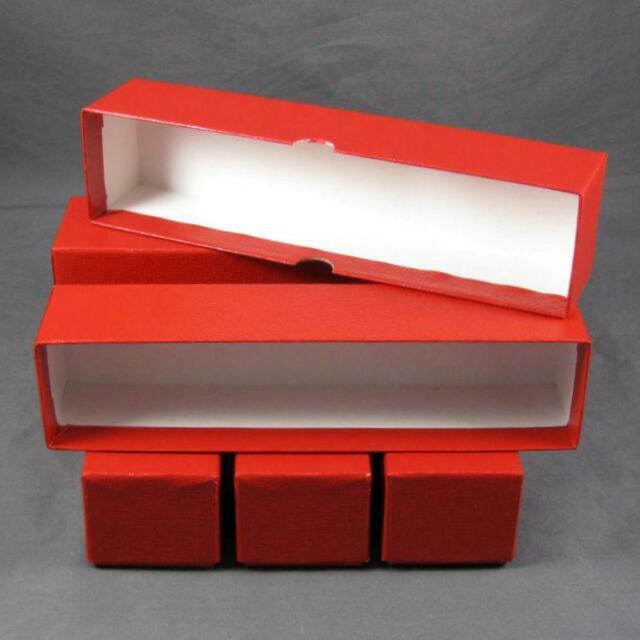 50 Red Storage Boxes for 2x2 Coin Holders and Flips (2x2x9) Single Row