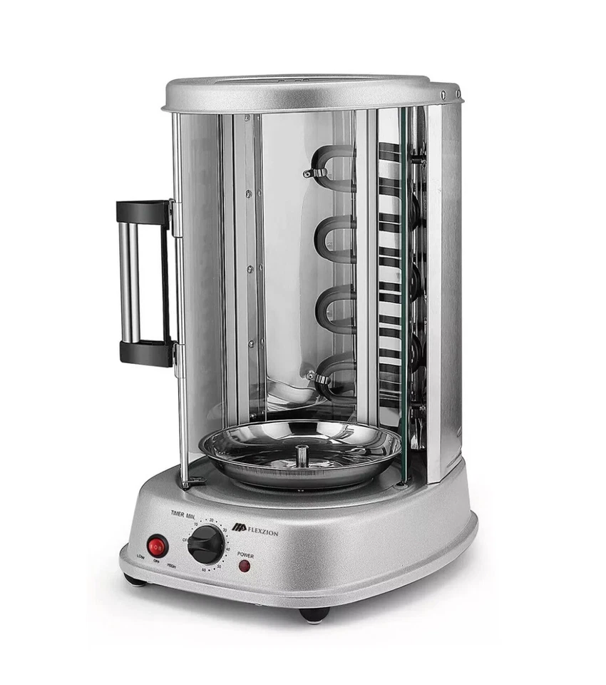 Flexzion Asador Vertical Horno Parrilla - Encimera Shawarma Máquina Kebab E... Foto 4 de 4