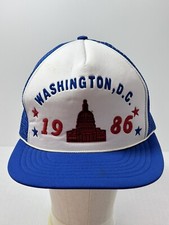 Slight Vintage Wear Washington D.C Capital 1986 Patriotic Snapback Trucker Hat