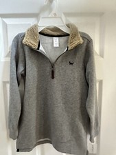 NWT  Carter  s Boys Size 8 Gray Quarter Zip