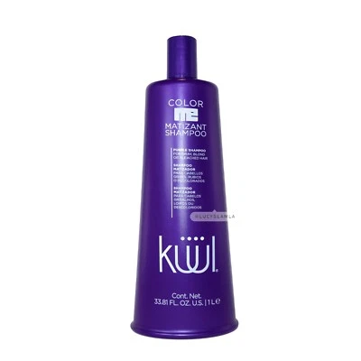 Kuul Color Me Matizant Shampoo for Gray Blond Bleached Hair Jumbo 33.8 FL 1 Litr