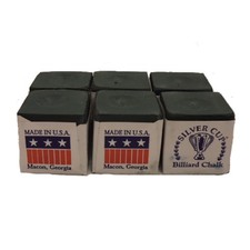 Silver Cup 6 Spruce Billiards Pool Cue Chalk