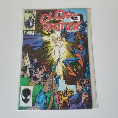 Cloak and Dagger #3 (Nov 1985 Marvel) Guest Starring Spider-Man - High Grade