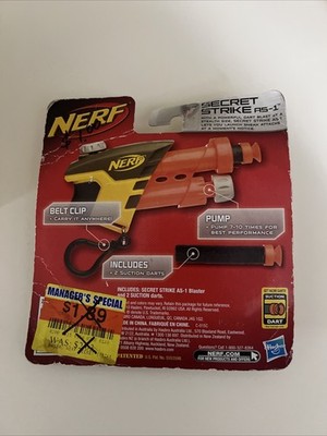 Nerf N Strike Secret Strike AS-1 Stealth Blaster Pocket Size
