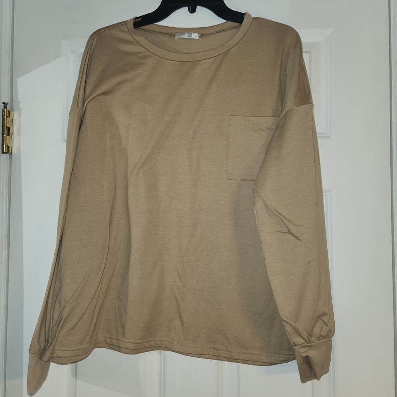 Ekouaer Women's XL Brown Shirt