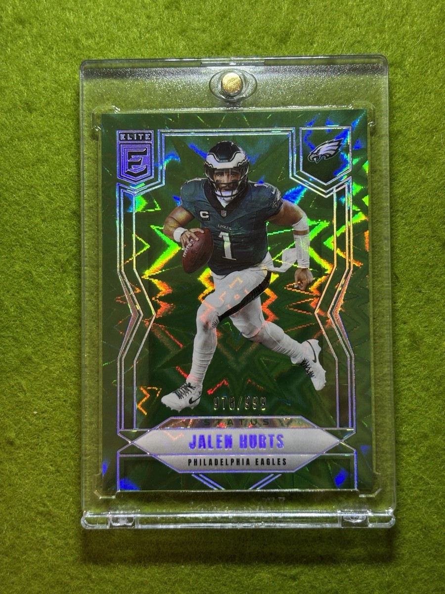Jalen Hurts GREEN KABOOM PRIZM STYLE EXPLOSION CARD # /999 SP 2025