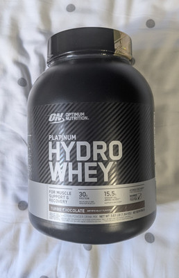 Optimum Nutrition Platinum HydroWhey Powder Banned Tested Turbo Choc 3.61 lb