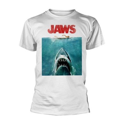 Jaws - Poster T-Shirt White