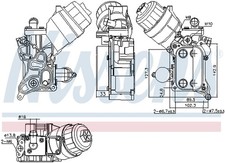Ölkühler für ALFA ROMEO MITO; CHEVROLET AVEO; FIAT DOBLO, DOBLO CARGO
