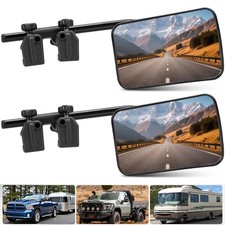 2 Stück Rückspiegel Wohnwagenspiegel Seitenspiegel 360° Verstellbar für Pickups