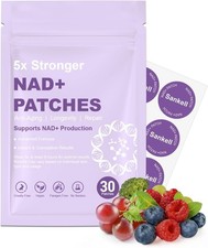 NAD Lifestyle Patches for Women Men, Plant-Based Formula, Vegan, 30 Count