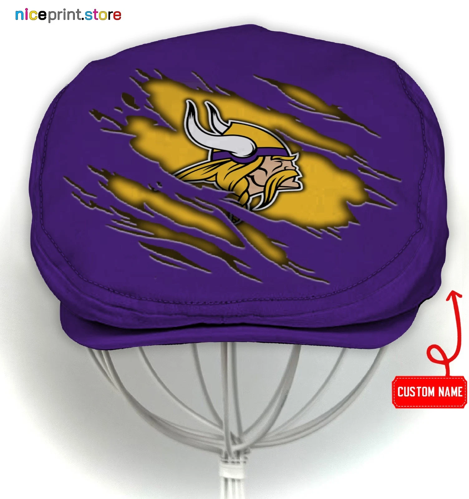 Minnesota Team Vikings Jeff Cap football Jeff Cap football Driving Cap, football Golf Cap