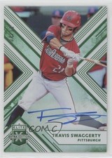 2018 Panini Elite Extra Edition Emerald Auto 4/15 Travis Swaggerty #9 Auto 0rm6