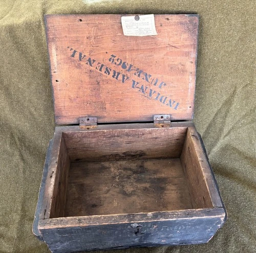 Rare Original CIVIL WAR 1862 Union Ammunition Crate Box 54 Cal. Rifle NAMED