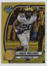 2024 Bowman U Chrome Yellow Refractor 33/75 Kalel Mullings #106 5u3