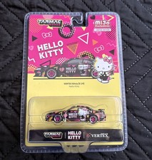 Tarmac Works Global64 Vertex Nissan Silvia S14 Hello Kitty Black Chrome SHIP NOW