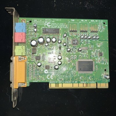 Creative Labs Sound Blaster PCI 128 (CT4810) CT5880-DCQ Retro Gaming