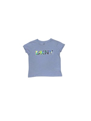 DKNY Girls Purple Short Sleeve Top Size:M