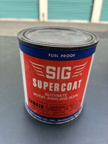 Pint Sig Butyrate Maroon NOS Dope For Balsa R/c Model airplane Kit