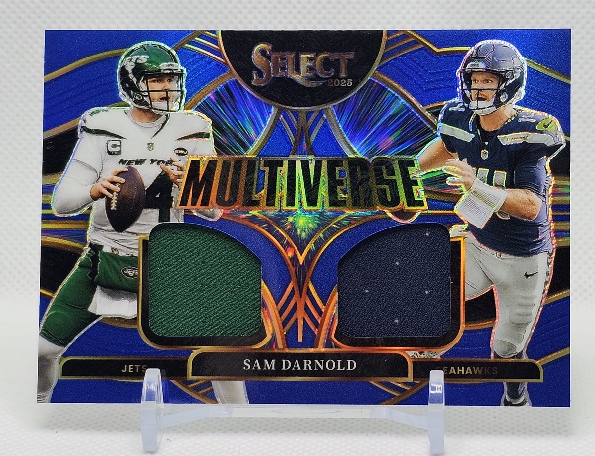 2025 Panini Select SAM DARNOLD Multiverse Dual Patch Blue Prizm | eBay