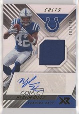 2018 Panini XR Rookie Swatch Auto 181/199 Nyheim Hines #RSA29 Auto 0a17