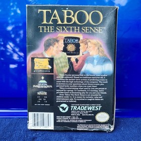 Taboo The Sixth Sence Nintendo NES Box Game