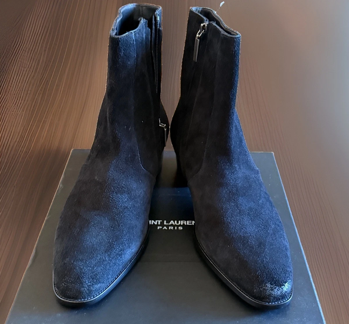 25+ Saint Laurent Zip Suede Boots for Men for sale | Updated Oct 2026