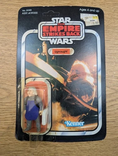 VINTAGE STAR WARS ROTJ 41 BACK UGNAUGHT MOC Unpunched VG- W Star Case