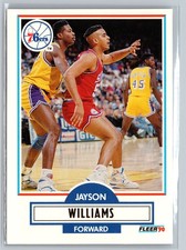 1990-91 Fleer Update #U-73 Jayson Williams Philadelphia 76ers