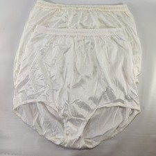 Vtg Lot 2 Granny Panties Sz 10 Unbranded Nylon RN 18980