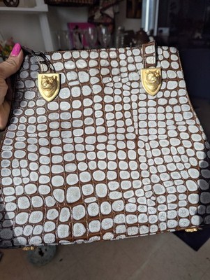 Beverly Hills Bag Lady New World Collection Shoulder Bag Genuine Leather Nwot