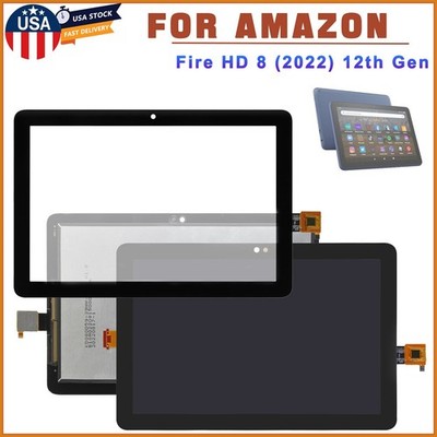 For Amazon Fire HD 8 (2022) 12th Gen R2SP8T LCD Display Digitizer Touch Screen