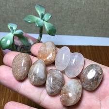 8Pcs NATURAL Rutilated Quartz hair crystal polish Mineral specimens 71g A1322