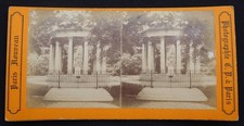Foto 1880 Stereo VERSAILLES Tempel der Liebe Stereo Vintage Albumine