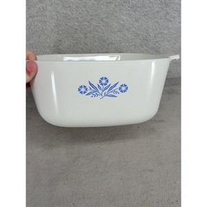 Corning Ware Blue Cornflower 2.5 Quart Square Casserole P-2 1/2-B Made in USA