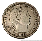 Fantastic Condition 1908 D Denver Barber Early Half 50C Silver Half Dollar