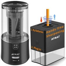 AFMAT Pencil Sharpener for Colored Pencils + Fully Automatic Hands-Free Penci...