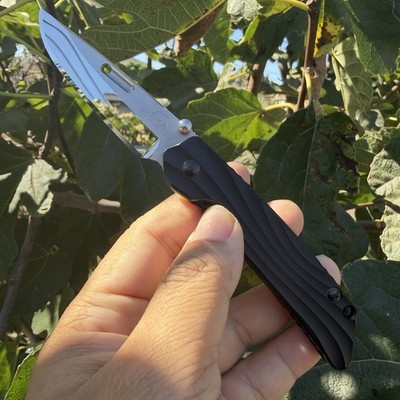 Rockstead HIZEN ZDP189 Black Aluminum Handle Knife Folder Japan