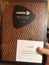 Nixplay W10F 10.1 inch Smart Digital Photo Frame - Wood, BRAND NEW NEVER OPENED