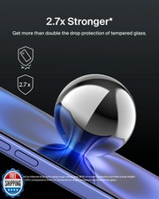 Belkin ScreenForce UltraGlass 2 Treated Screen Protector for iPhone 16 Plus, ...