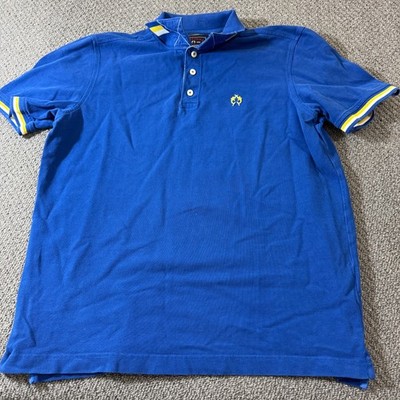 CAMPIONE Del GARDA Men Sz XXL Shirt Blue Polo Short Sleeve