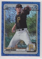 2020 Bowman Chrome Prospects Blue Shimmer Refractor /150 Aaron Shortridge 0o6v