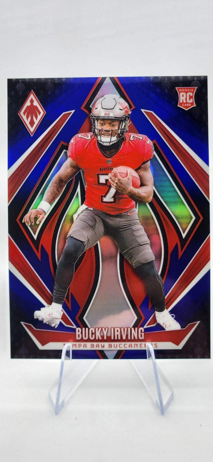 2024 Panini Phoenix - Rookies Bucky Irving #166 Blue Fade /249 (RC)